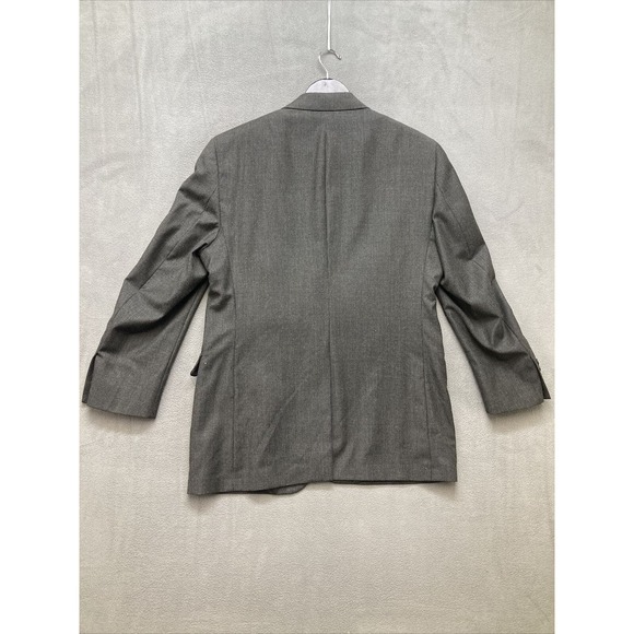 Jos A Bank Signature Collection Grey Plaid 43R 100% Wool Pants 36x29 - Picture 11 of 16